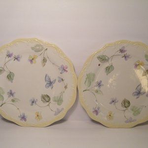 2 Pfaltzgraff Vienna Floral Dinner Plates